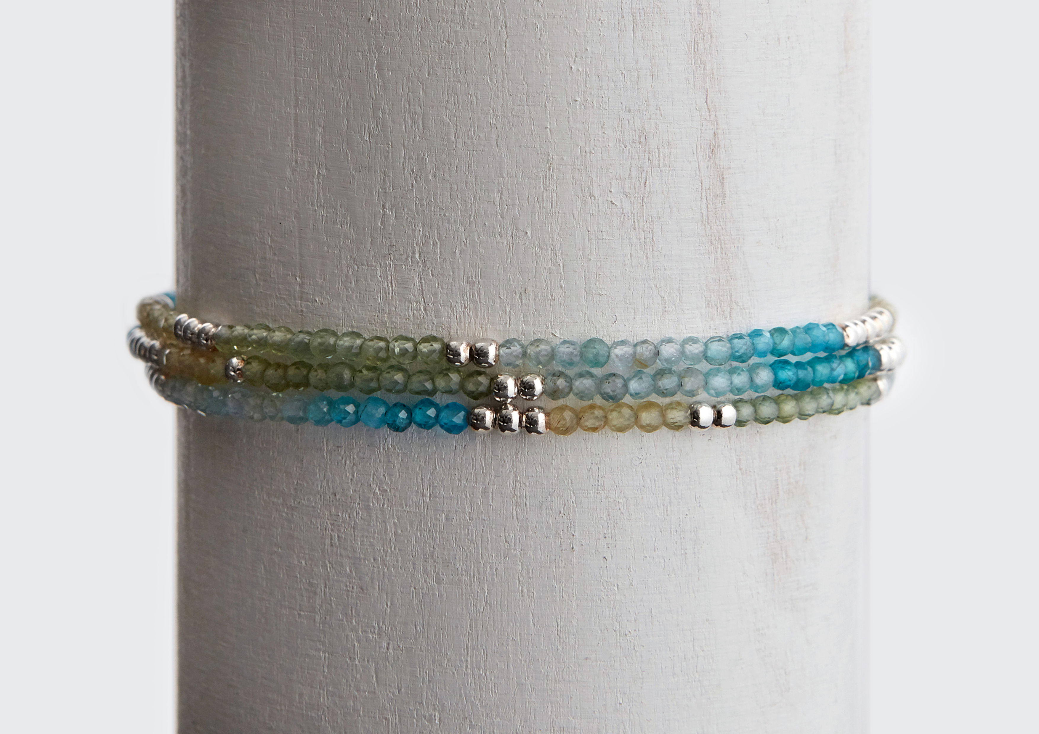 Armkette / Halskette Blautöne Apatit