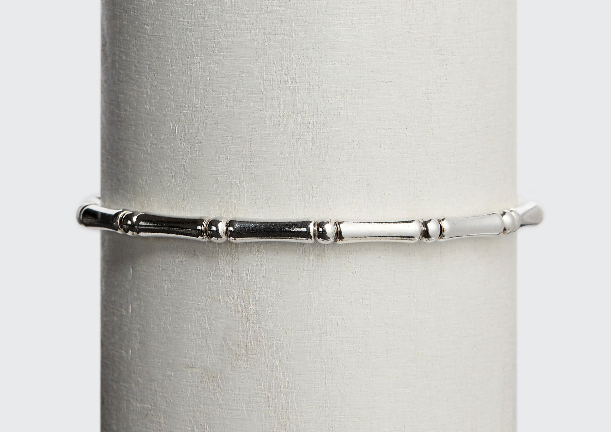 Silberarmband Zylinder