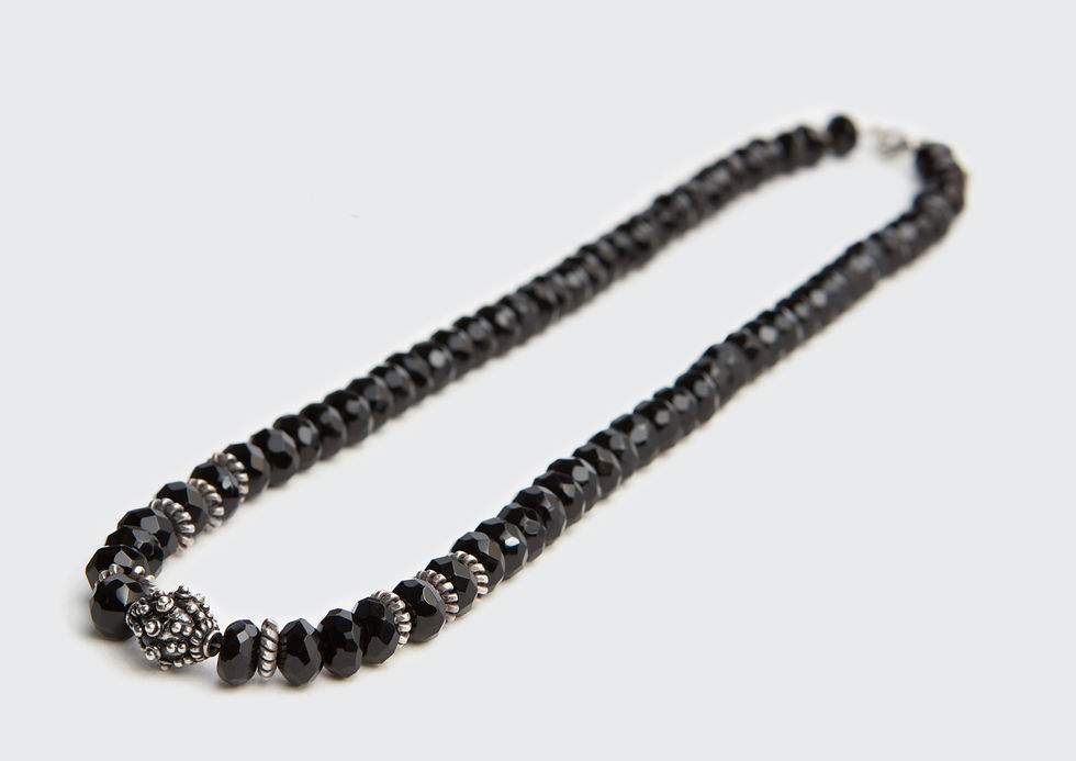Miniatura: Halskette Onyx mit Silber