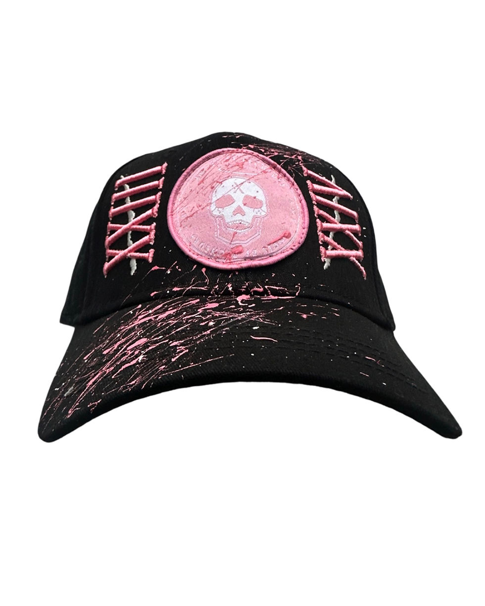 Thumbnail: 2324 BABY PINK X BLACK DRIP BASEBALL CAP
