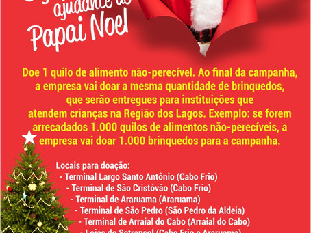Grupo Salineira lança campanha de arrecadação de alimentos Seja Um Ajudante de Papai Noel