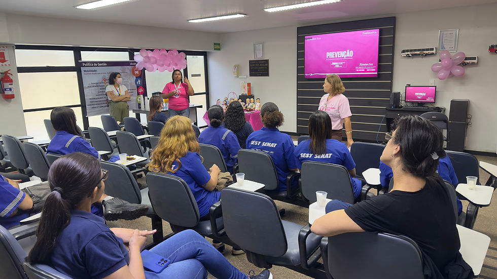 Grupo Salineira promove palestra especial do Outubro Rosa para conscientizar colaboradores sobre prevenção e cuidados com a saúde