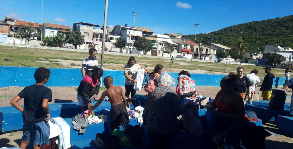 Entrega das doações 