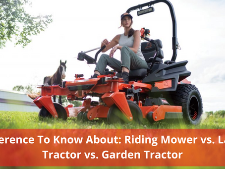 Difference to know about: Riding mower vs. lawn tractor vs. garden tractor