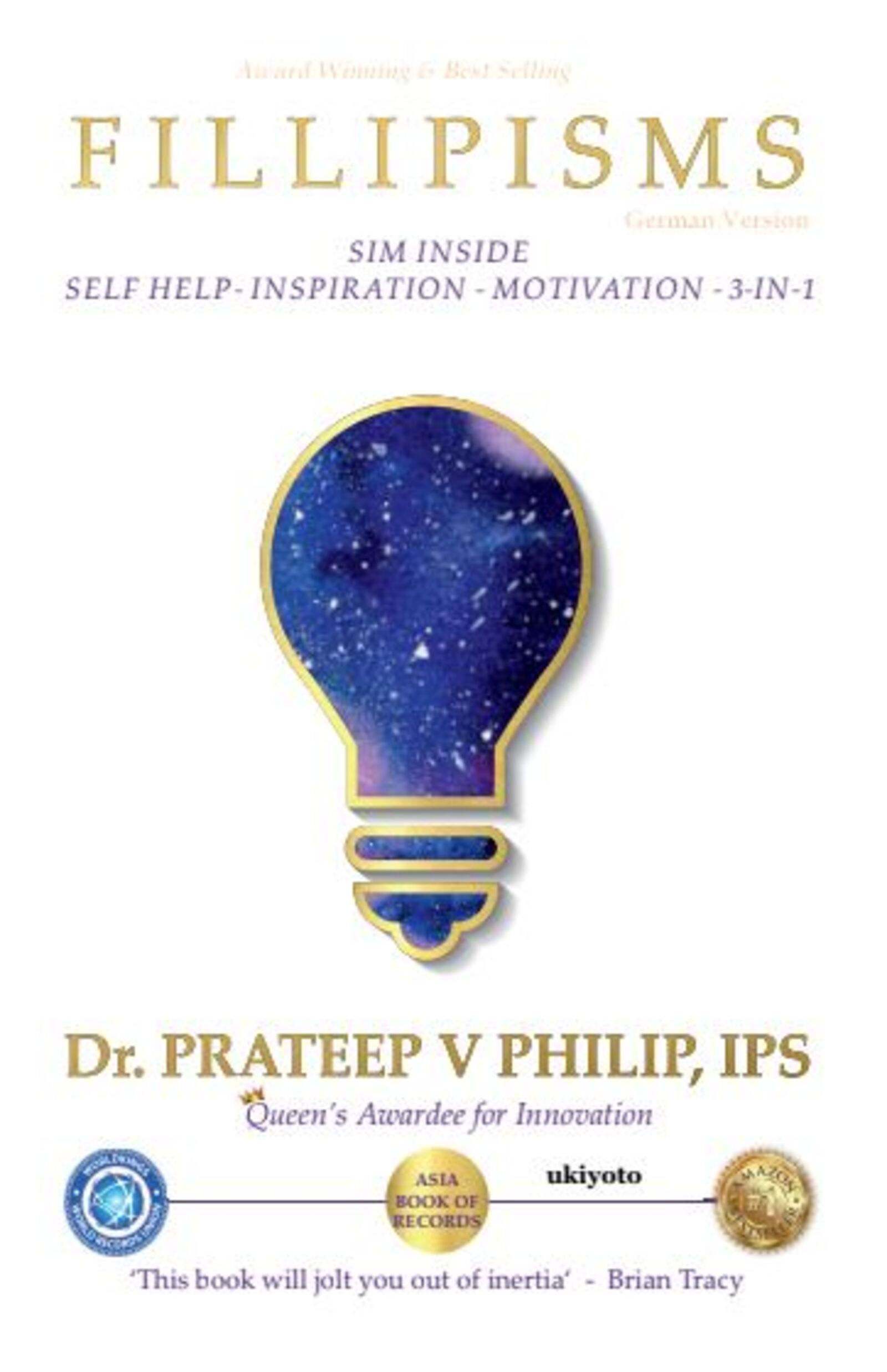 Fillipisms 3333 Maxims to Maximize Your Life German Version - Dust Jacket