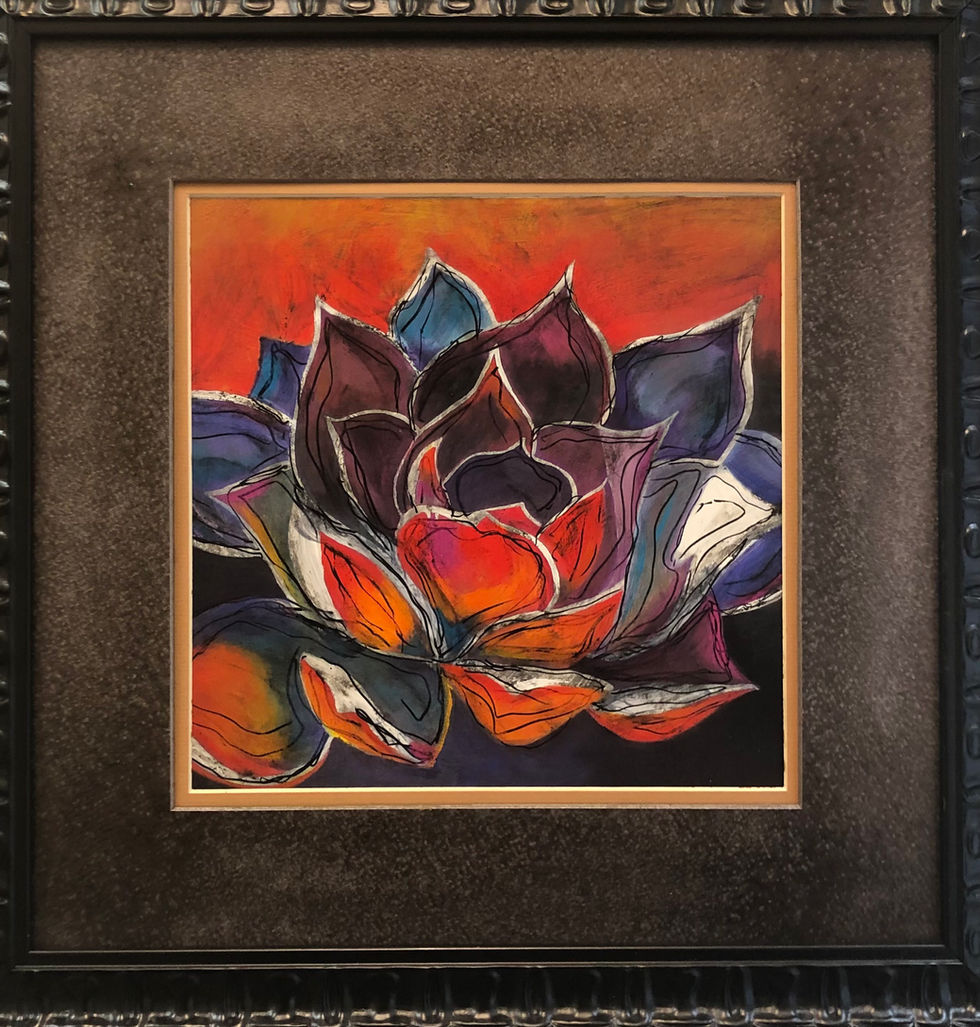 Acrylic on Paper by Linda Parks