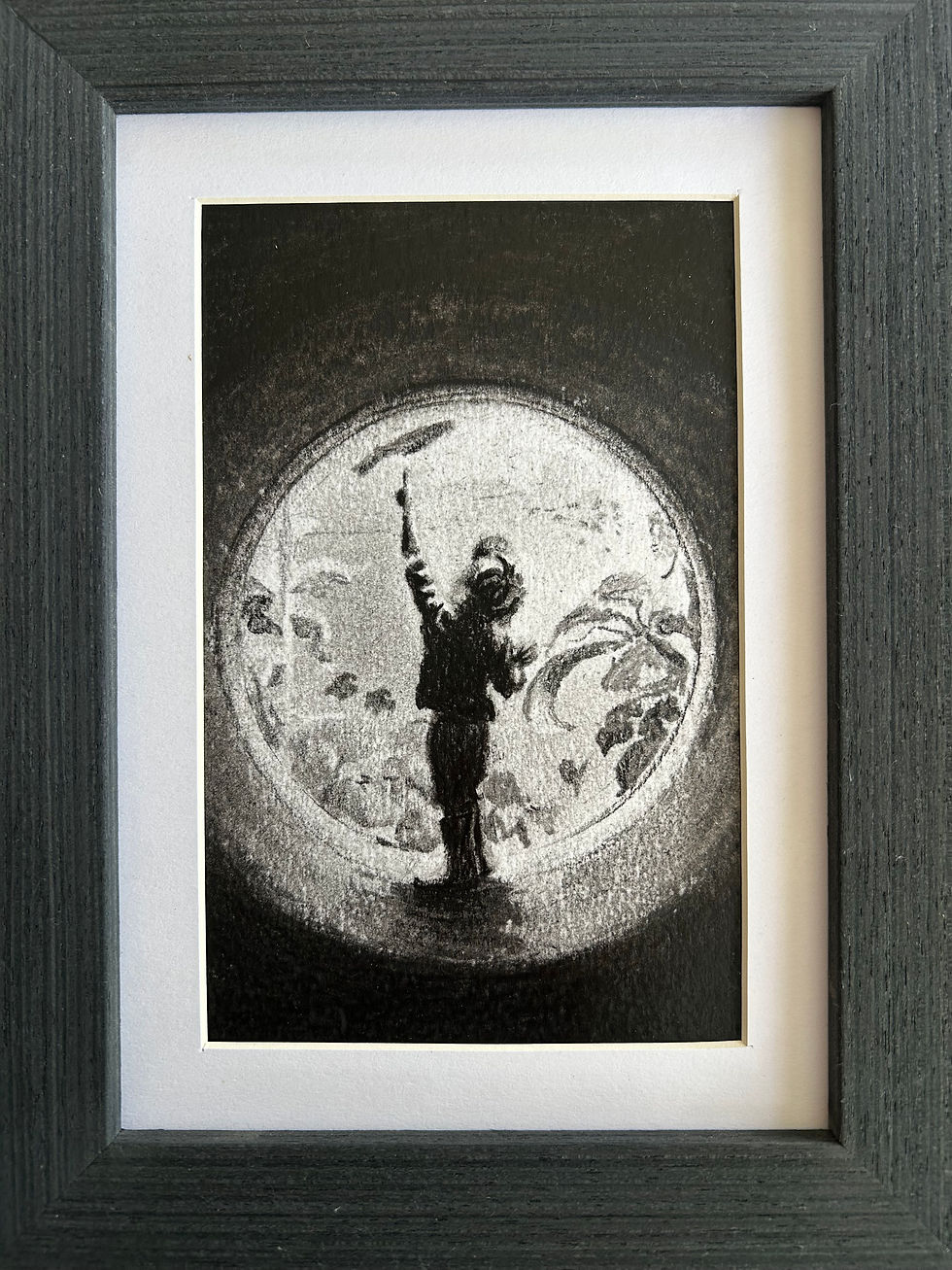 Thumbnail: Original Charcoal Drawing Titled - Wonder