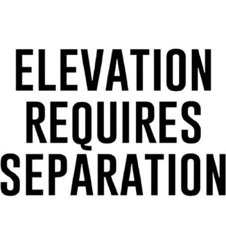 Elevation requires separation 