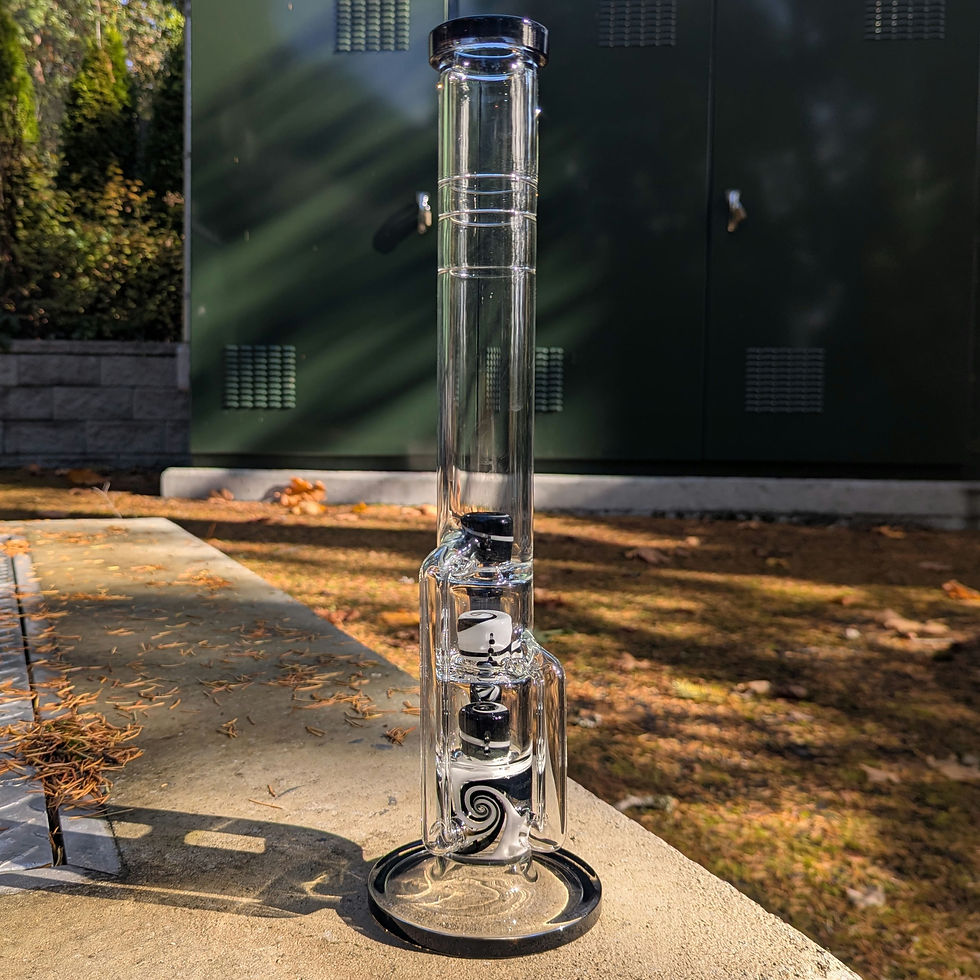 Thumbnail: Offset Double Drain Natural - B/W WigWag 16" (18mm)