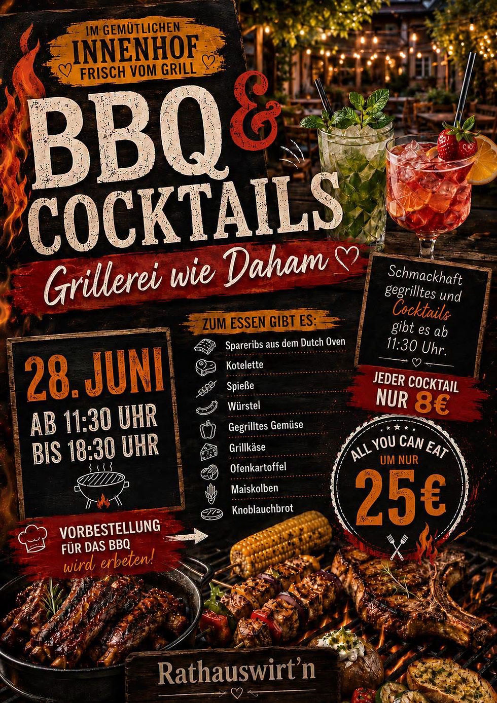 BBQ & Cocktails - Grillerei wie Daham