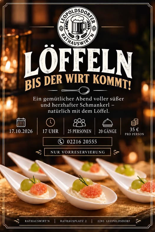 Löffelessen-Löffeln bis der Wirt kommt!