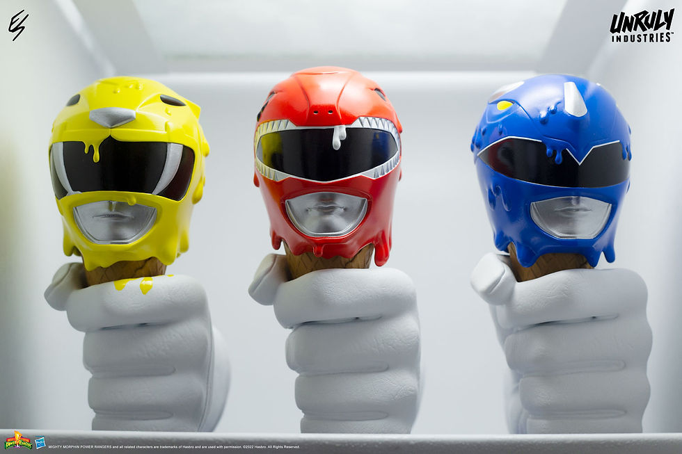 Thumbnail: Sideshow SS700211 Unruly Industries - Red, Yellow and Blue Power Rangers Scoops