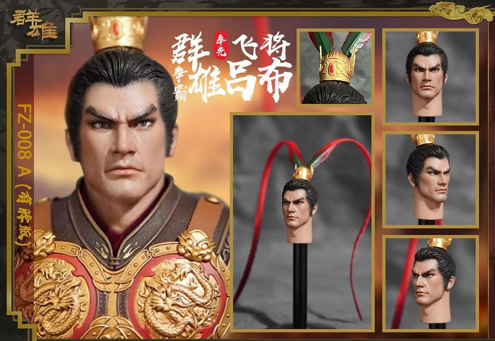 FZ Art Studio FZ-008B General Lv Bu 1/6 Head Sculpt (Neckless Ver.) 1