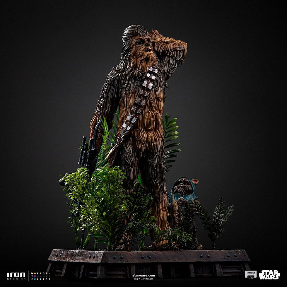 Iron Studios Chewbacca and Tokkat - Star Wars - Art Scale 1/10 Statue 1