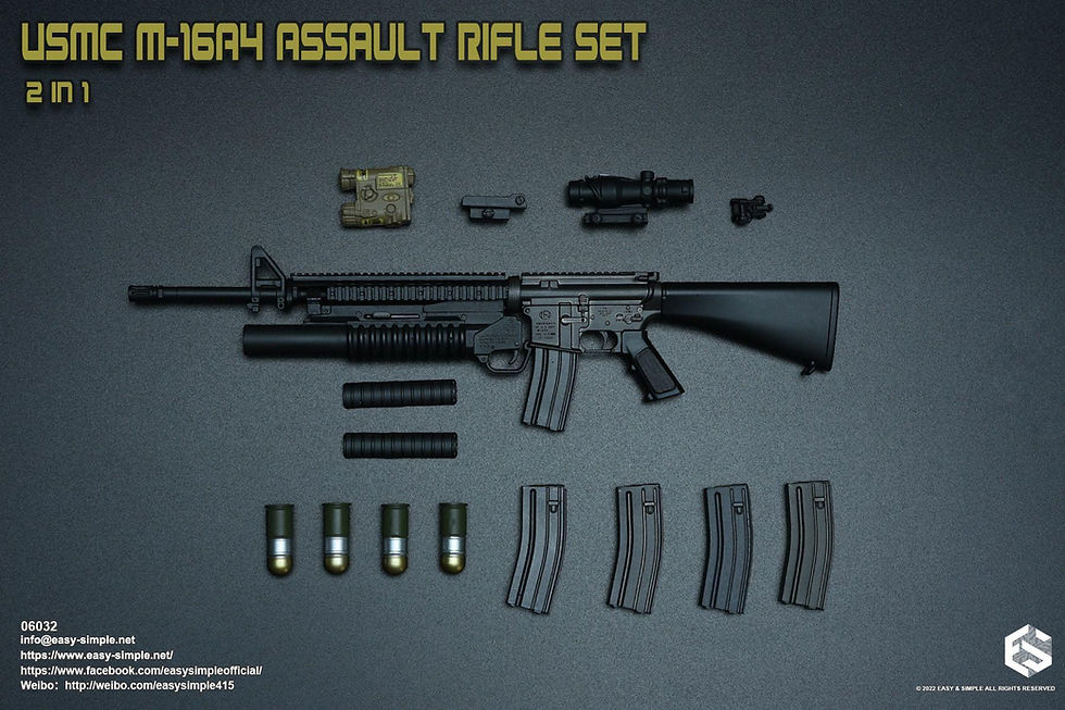Thumbnail: Easy&Simple 06032 USMC M16A4 Assault Rifle Set 2 in 1