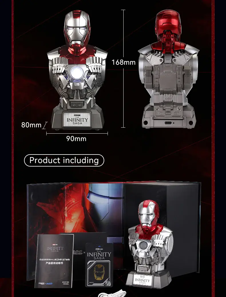Thumbnail: Killerbody KB20100 Iron Man MK5 Speaker Bust 9