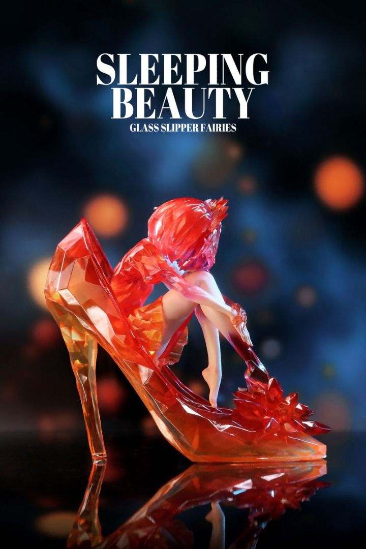 Thumbnail: WeArtDoing Sleeping Beauty Glass Slipper Fairies - Red 2