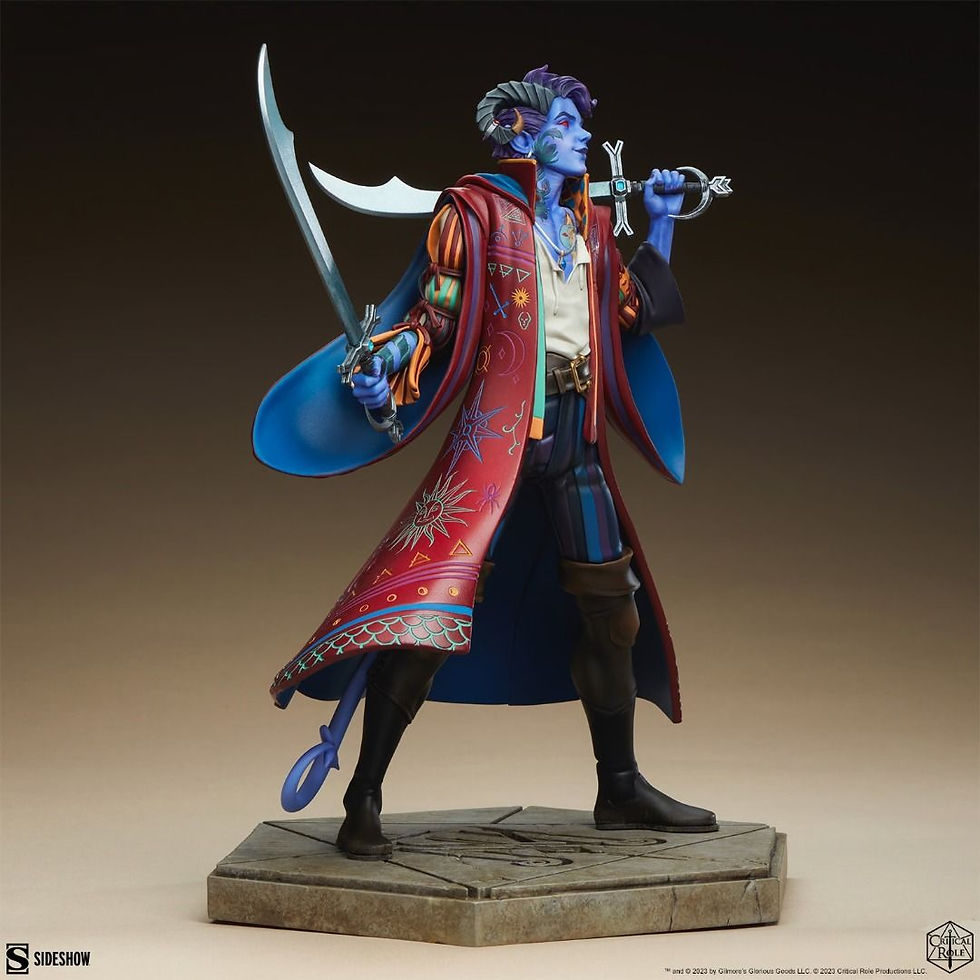 Sideshow 200628 Mollymauk Tealeaf - Mighty Nein Statues 2