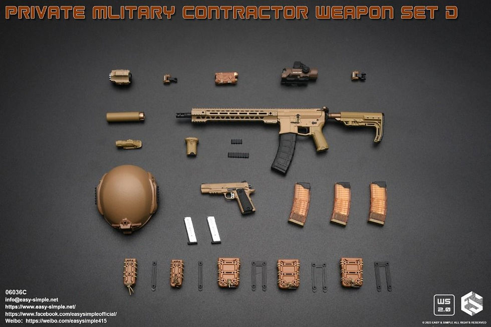 Thumbnail: Easy&Simple 06036 Private Mlitary Contractor Weapon Set D 4