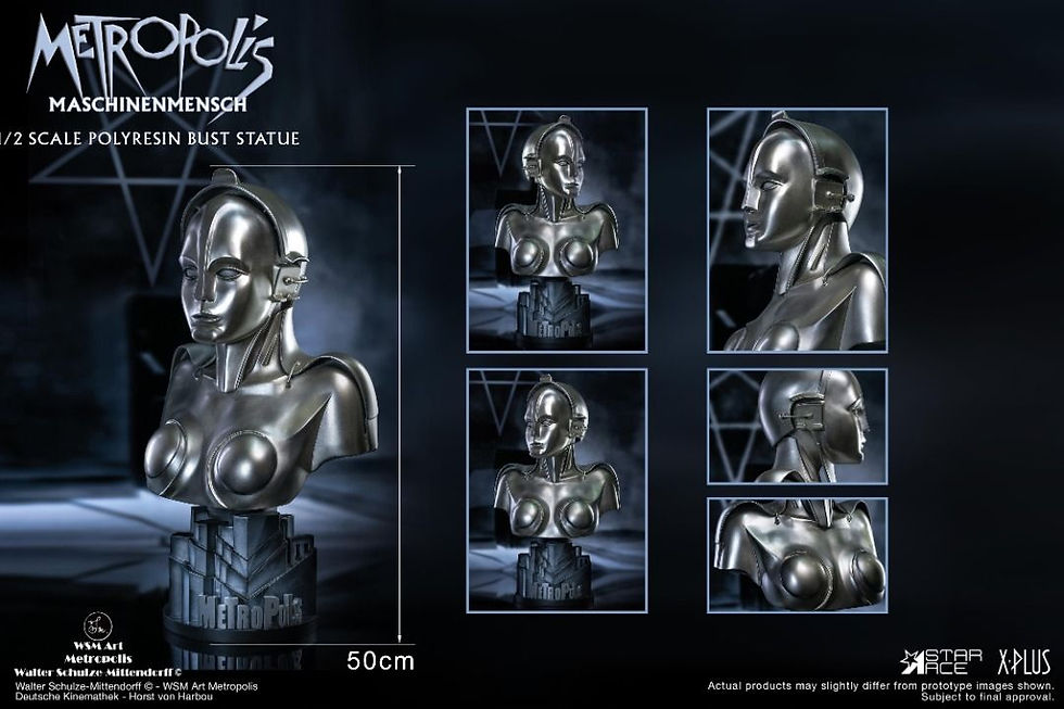 Thumbnail: Star Ace Toys SA7004 Metropolis Maschinenmensch Maria 1/2 Bust 9