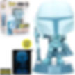 Funko Star Wars: The Mandalorian Hologram Glow-in-the-Dark Pop! Vinyl Figure - EE Exclusive