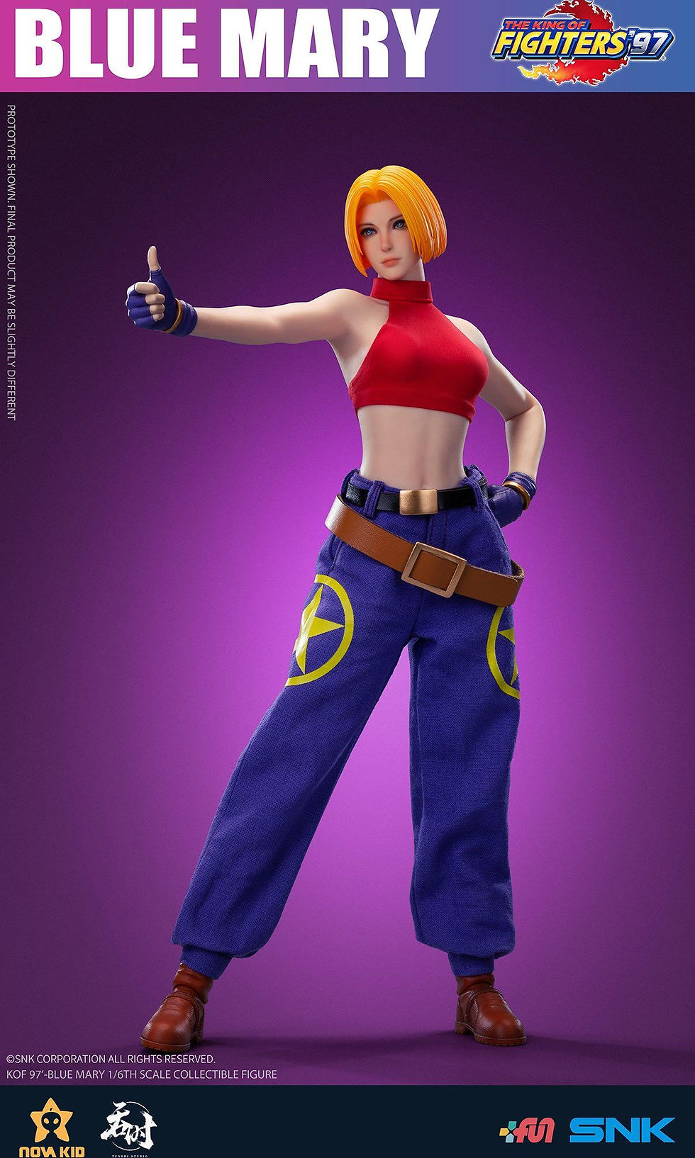Thumbnail: Tunshi Studio X Nova Kid TS-XZZ-001 KOF 97 Blue Mary 1/6 Figure