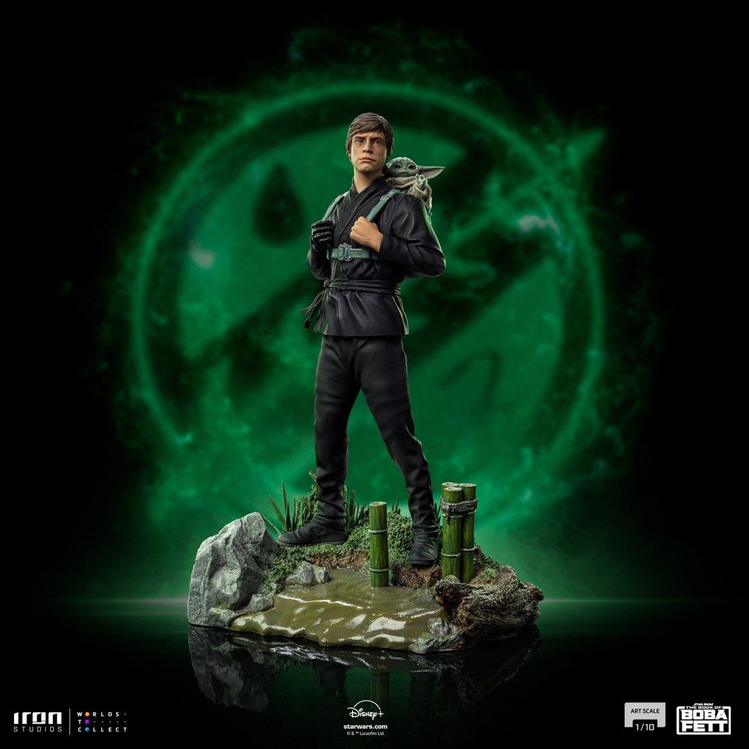 Iron Studios Luke Skywalker and Grogu Training Version - Star Wars Book of Boba Fett Art Scale 1/10 Statue