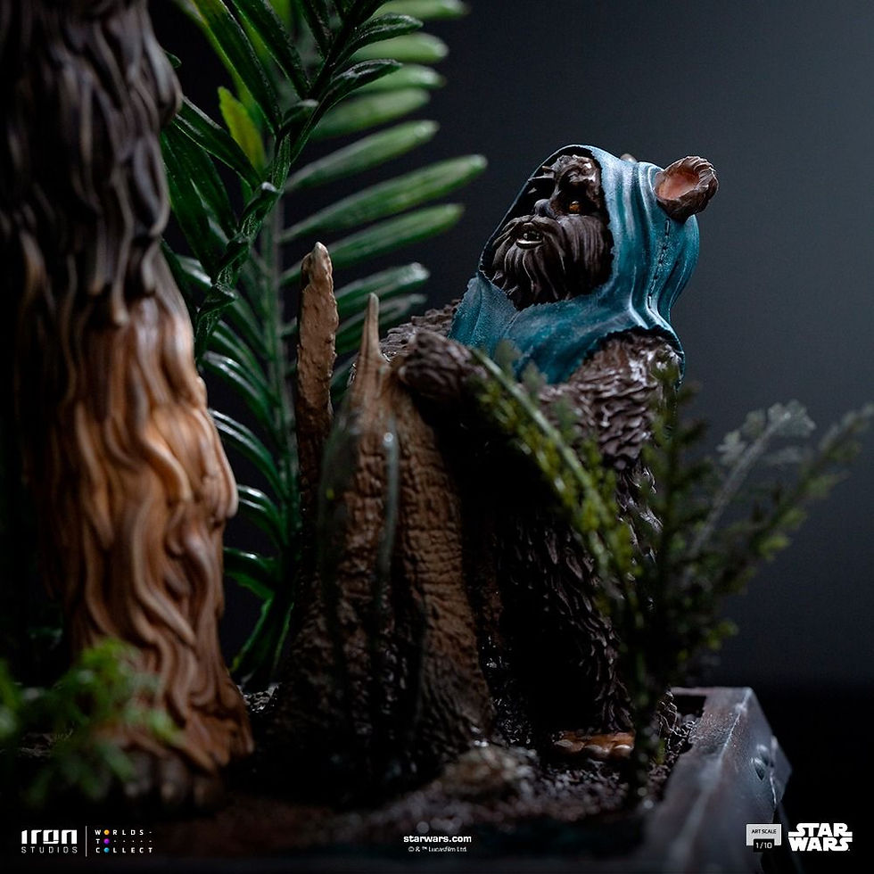 Thumbnail: Iron Studios Chewbacca and Tokkat - Star Wars - Art Scale 1/10 Statue 5