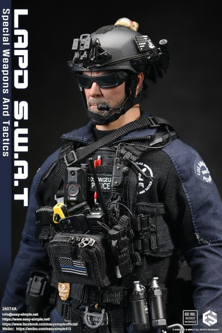 Thumbnail: Easy&Simple 26074A LAPD S.W.A.T Special Weapons and Tactics 1/6 Figure 1