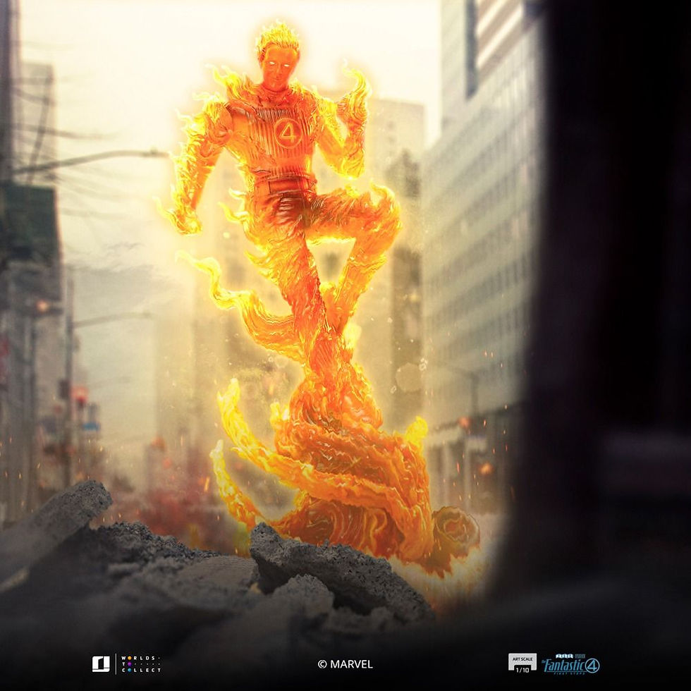 Thumbnail: Iron Studios Human Torch - The Fantastic Four: First Steps - Art Scale 1/10 7