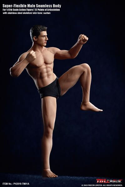 Thumbnail: TM01A TBLeague Phicen 1/12 Scale Super Flexible Male Seamless Body with Head