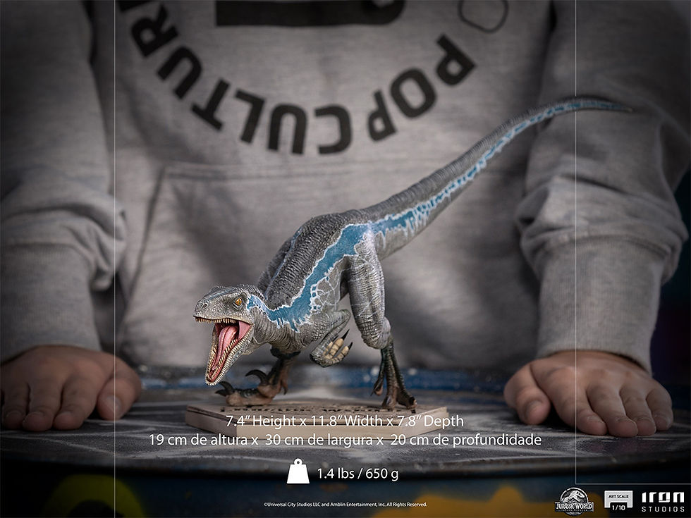 Thumbnail: Iron Studios Blue - Jurassic World Fallen Kingdom Art Scale 1/10 Statue