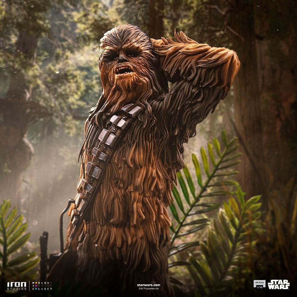 Thumbnail: Iron Studios Chewbacca and Tokkat - Star Wars - Art Scale 1/10 Statue 8