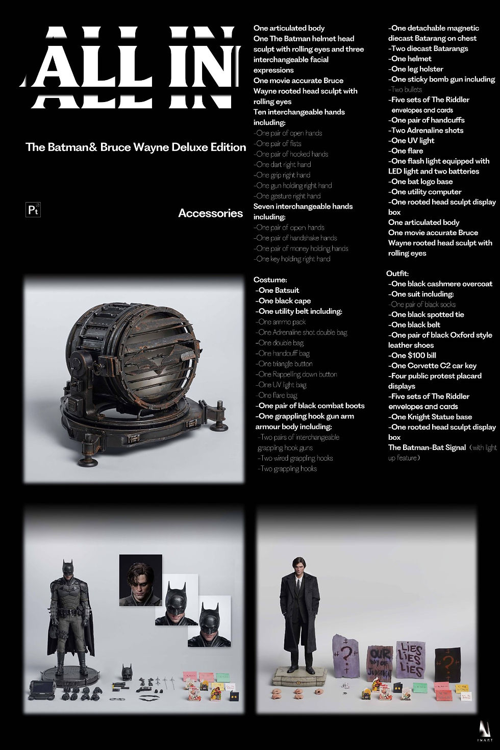 Thumbnail: INART Queen Studios The Batman & Bruce Wayne Deluxe Edition 1/6 Figure 9