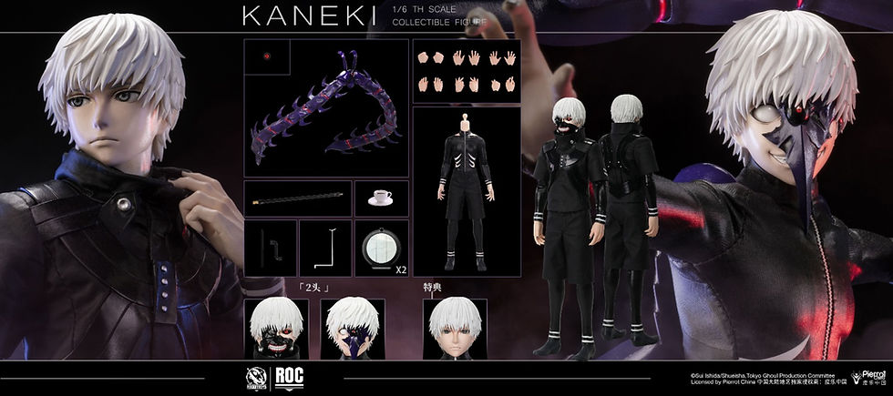 Thumbnail: ROCKETTOYS ROC-025 Tokyo Ghoul Kaneki Battle Suit Ver. 9