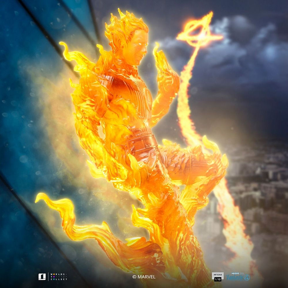 Thumbnail: Iron Studios Human Torch - The Fantastic Four: First Steps - Art Scale 1/10 8