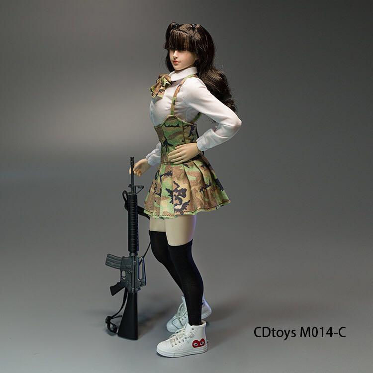 Thumbnail: CDToys M014 Tactical Female JK Python Uniform Skirt Pleated 1/6 Costume Set