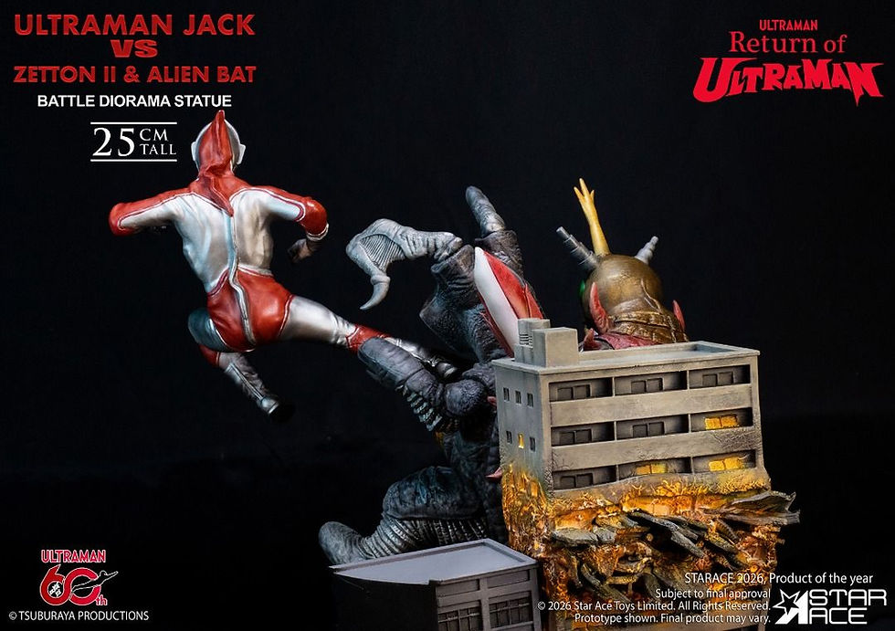 Thumbnail: Star Ace Toys SA8067 Ultraman Jack vs Zetton II & Alien Bat Battle Scene Diorama 7