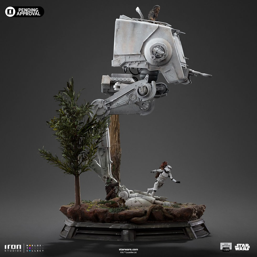 Thumbnail: Iron Studios AT-ST and Chewbacca - Star Wars - Demi Art Scale 1/20 Statue 4