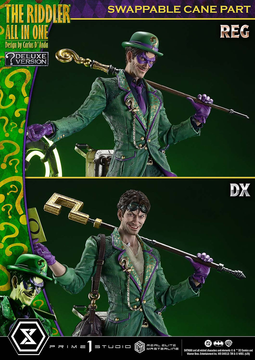 Thumbnail: Prime 1 Batman (Comics) The Riddler All In One (Design by Carlos D'Anda) Deluxe 10