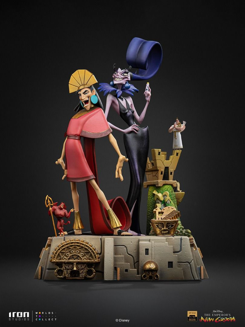 Iron Studios Kuzko and Yzma - The Emperor's New Groove - Deluxe Art Scale 1/10 1