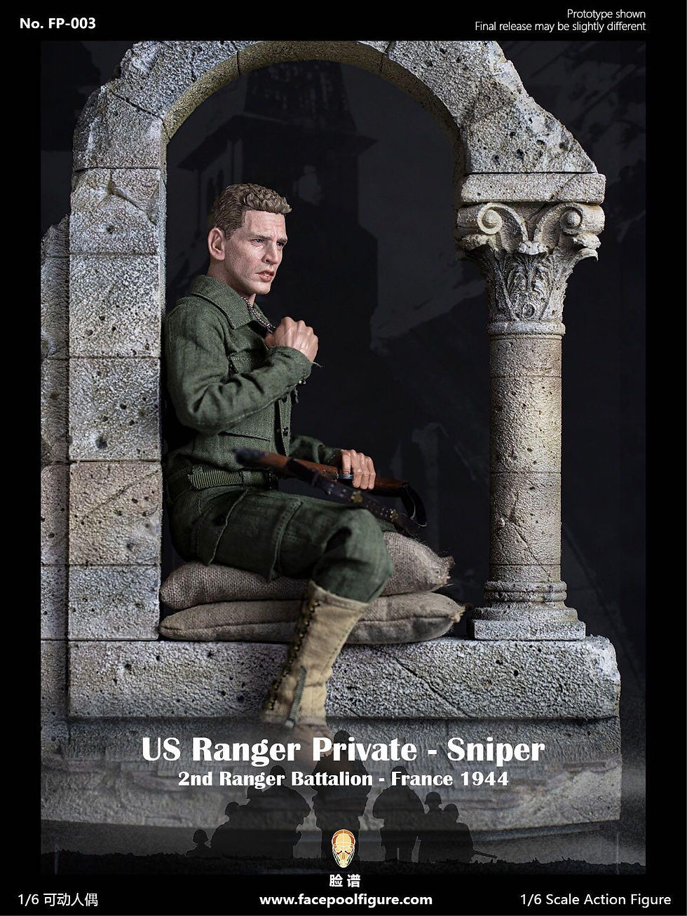 FacePoolFigure FP003B 1/6 US Ranger Private Sniper – France 1944 Special Edition