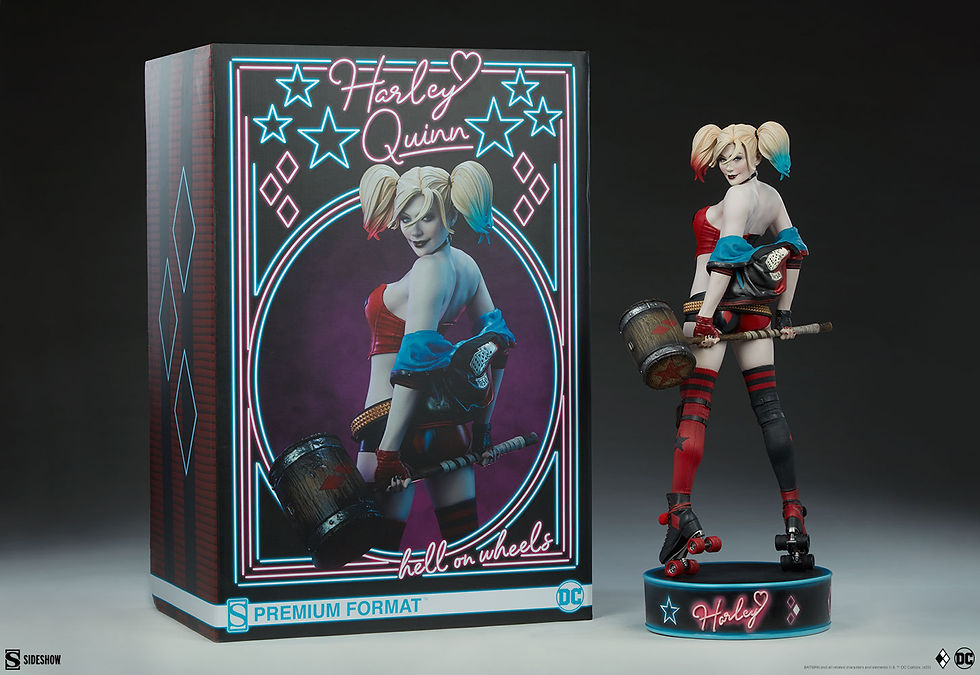 Thumbnail: Sideshow SS300714-R Harley Quinn: Hell on Wheels Premium Format Figure - REORDER