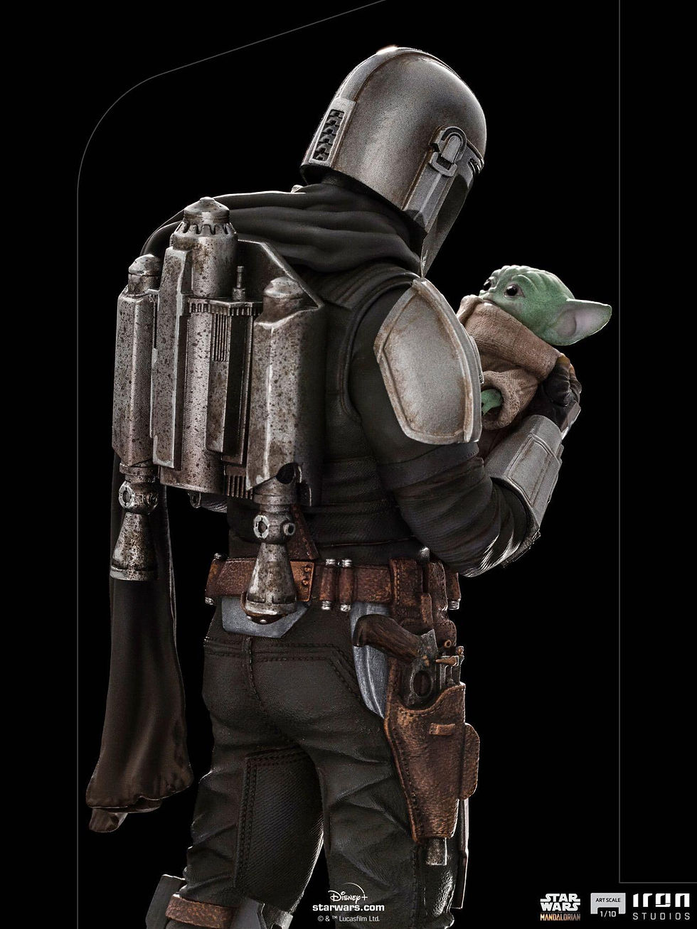 Thumbnail: Iron Studios Mandalorian and Grogu Art Scale 1/10 - The Mandalorian