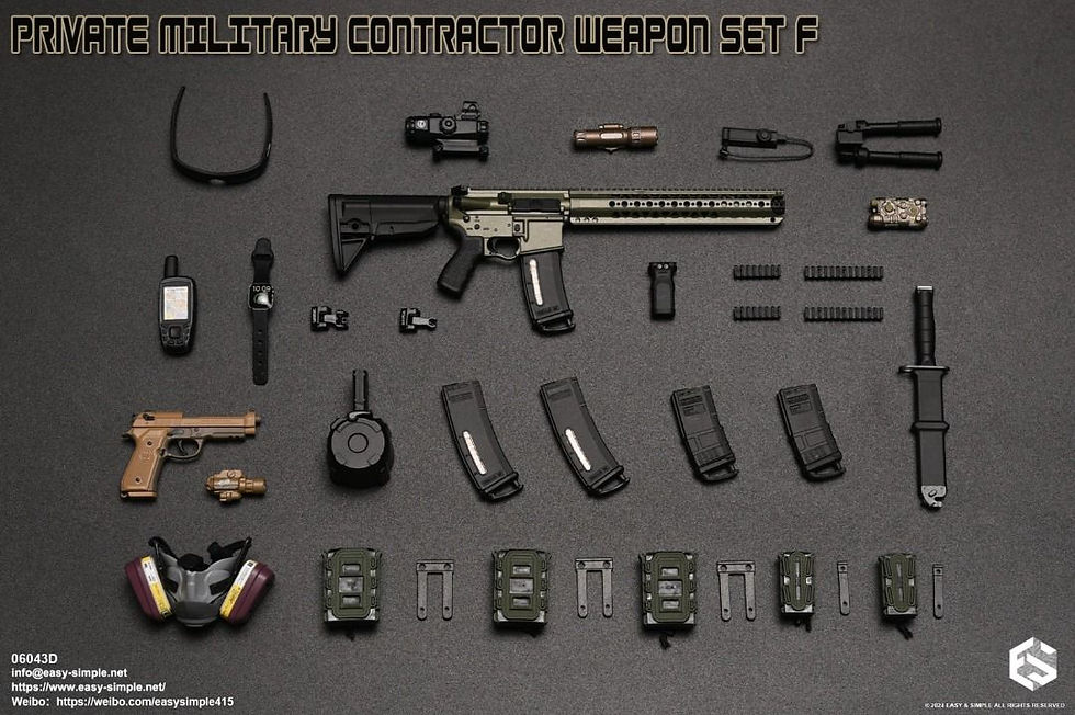 Thumbnail: Easy&Simple 06043 Private Mlitary Contractor Weapon Set F 5