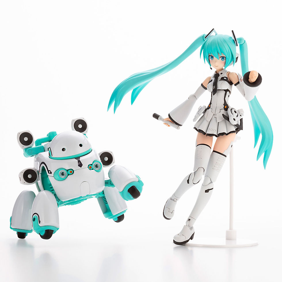 Thumbnail: Kotobukiya Frame Music Girl Hatsune Miku MARUTTOYS Ver. & Tamotu Frame Arms Girl
