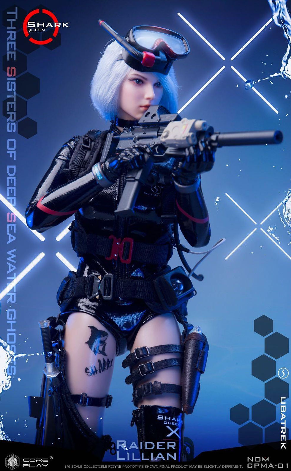 Thumbnail: Coreplay CPMA-01 Three Sisters Of Deep Sea Water Ghosts Raider Lillian 1/6