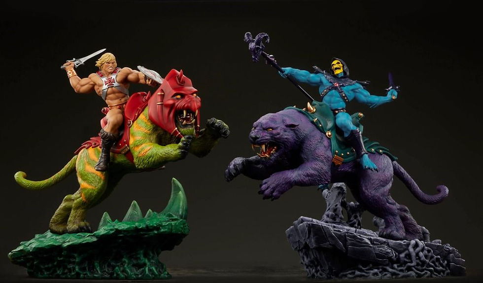 Thumbnail: Sideshow 904181 Skeletor & Panthor Classic Deluxe Maquette by Tweeterhead 8