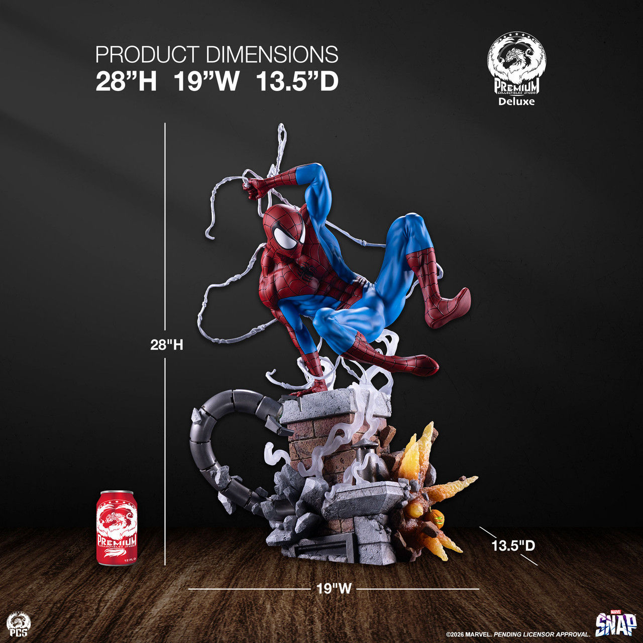 PCS Marvel Snap Spider-Man 1/3 Statue (Deluxe Edition)