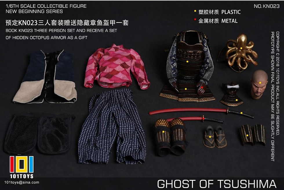 Thumbnail: 101TOYS Ghost of Tsushima Samurai 1/6 Figure 7